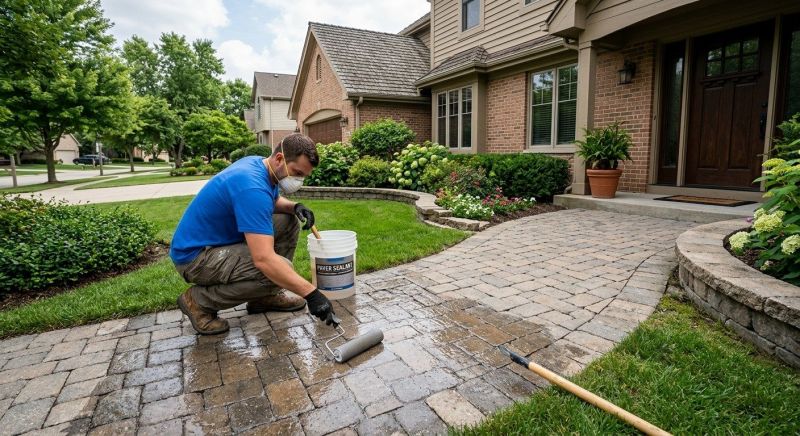 Paver Driveway Sealing in Bellevue, WA
